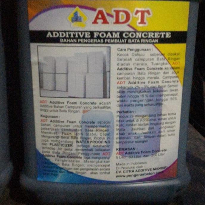 cairan foam concrete ( Pengeras bata ringan )