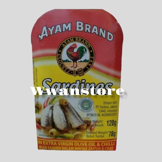 

Ayam Brand Sardines Extra Virgin Olive Chili 120GR