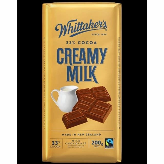 

Whittakers Creamy Milk Bar 200gr