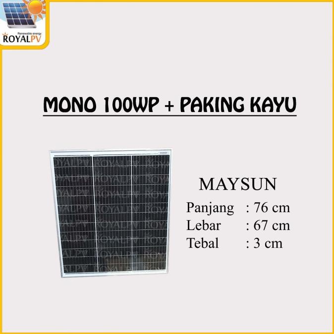 Panel Surya 100Wp Solar Panel 100Wp Solar Cell 100Wp Mono