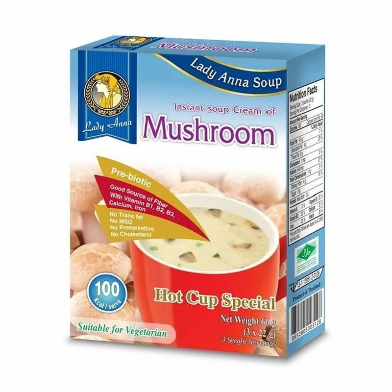 

Lady Anna Soup Cream of Mushrooms 3x22gr