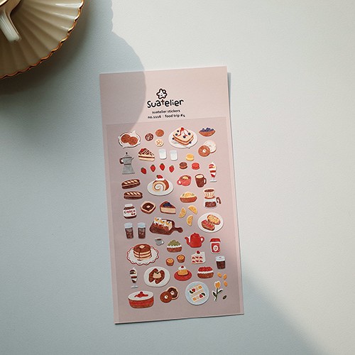 

Suatelier Food Trip 4 Desserts & Beverages Stickers