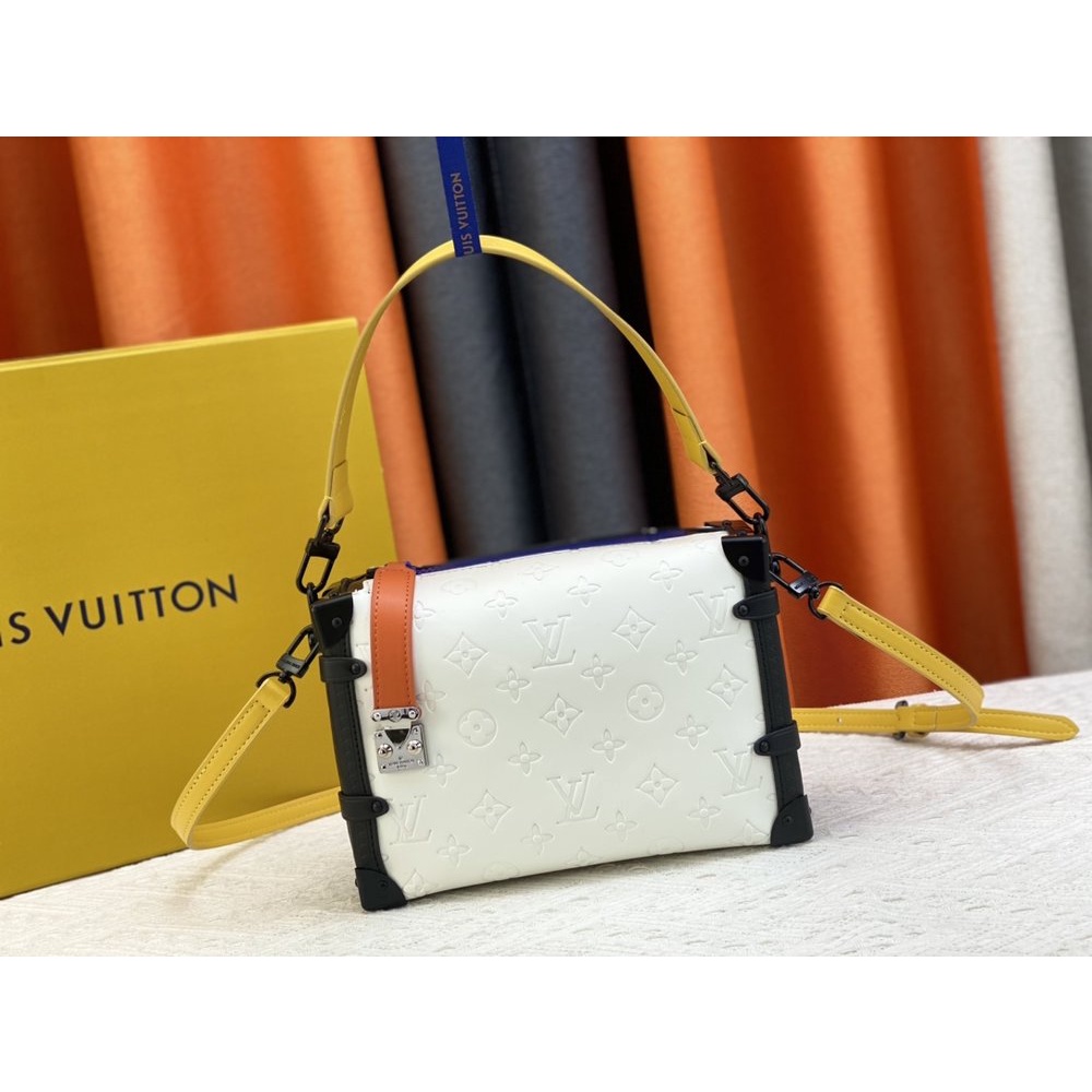 Louis LV monogram side truck underarm baguette shoulder crossbody flap messenger with twist lock