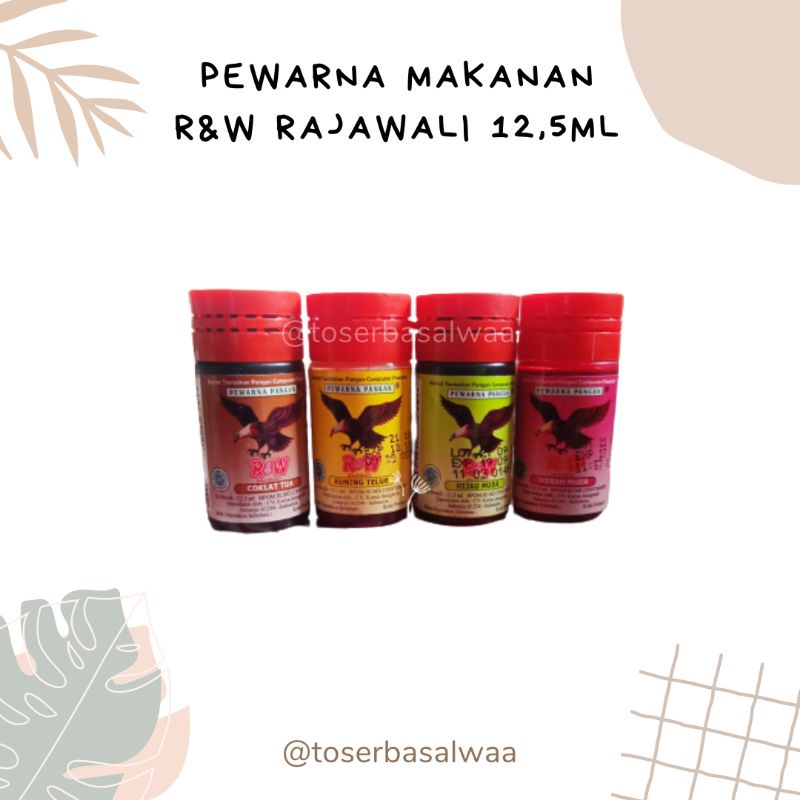 

[12.5 ml] R&W Pewarna Makanan BPOM Halal