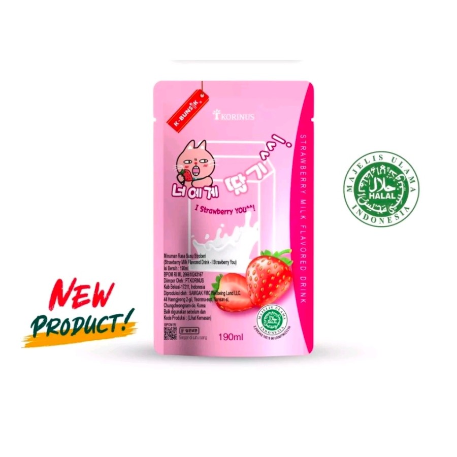 

K - STRAWBERRY MILK FLAVORED DRINK / SUSU RASA STRAWBERRY