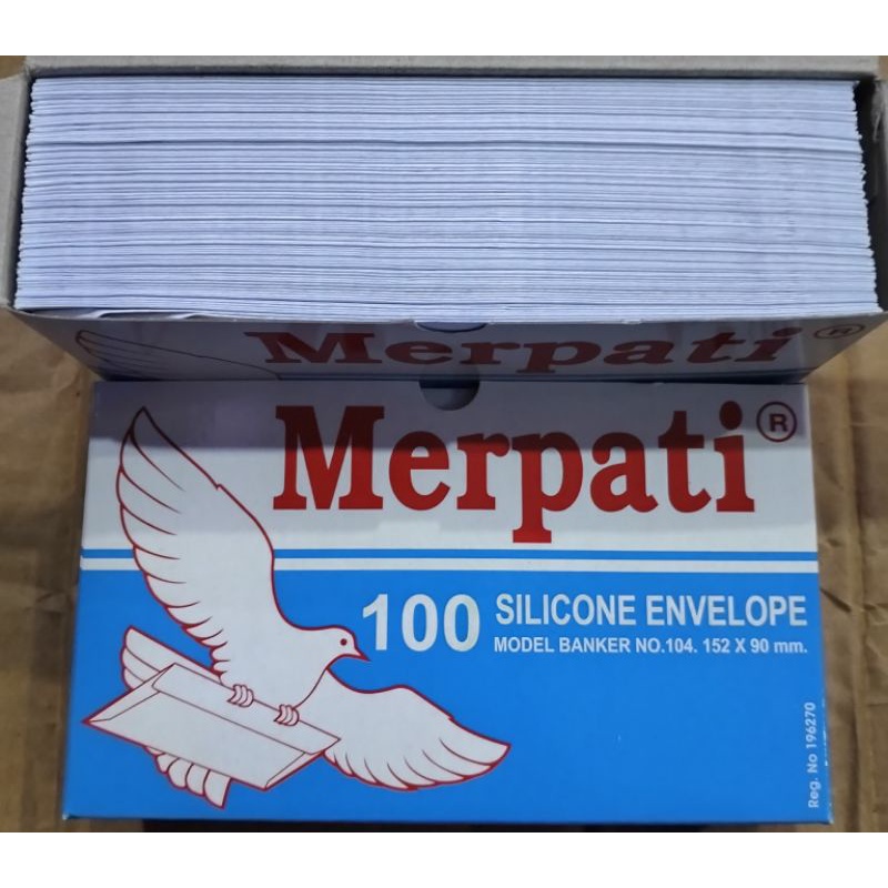 

Amplop tanggung merpati putih 1pack isi 100pcs