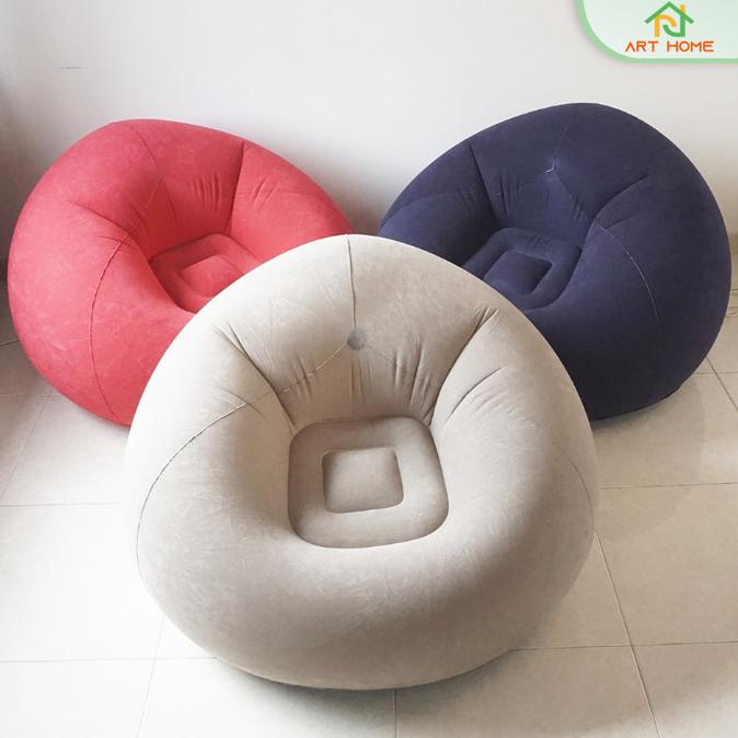 Sofa Kursi Angin Santai Bean Bag Inflatable Single Bulat