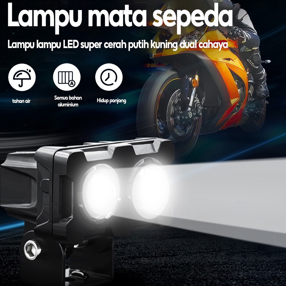 TERPERCAYA. lampu sorot tembak drl led mobil motor korea chip