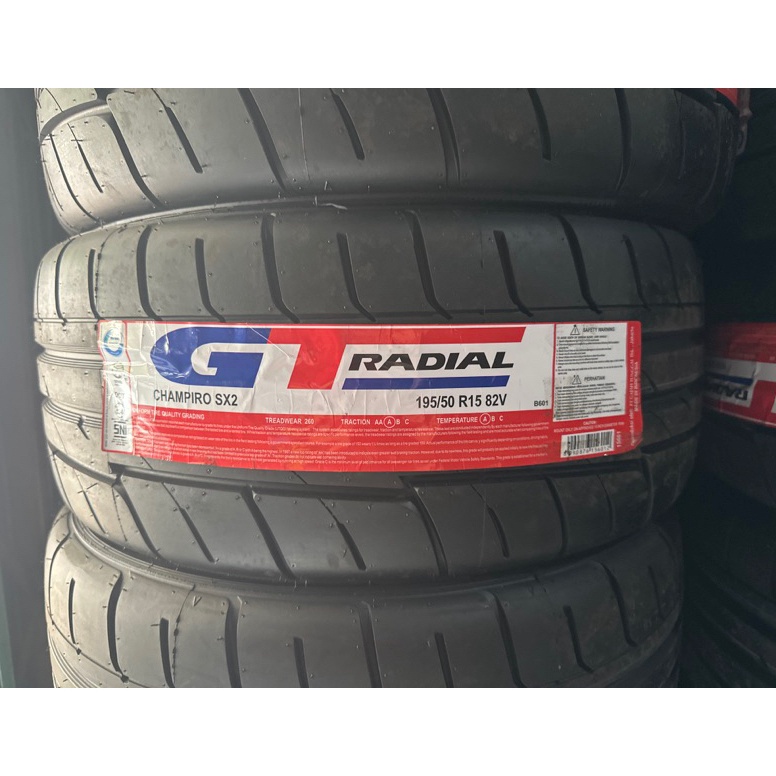 BOOMING. Ban GT Champiro SX2 195/50/R15 Semi Slick