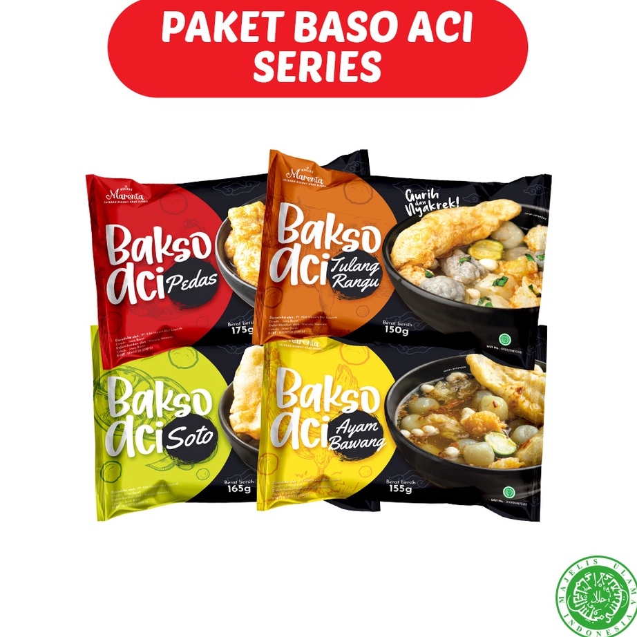 

Jual Marenta Paket Baso Aci Series (Baso Aci Pedas - Baso Aci Tulang Rangu - Baso aci soto - Baso aci Ayam Bawang) Makanan instan Buruan Beli