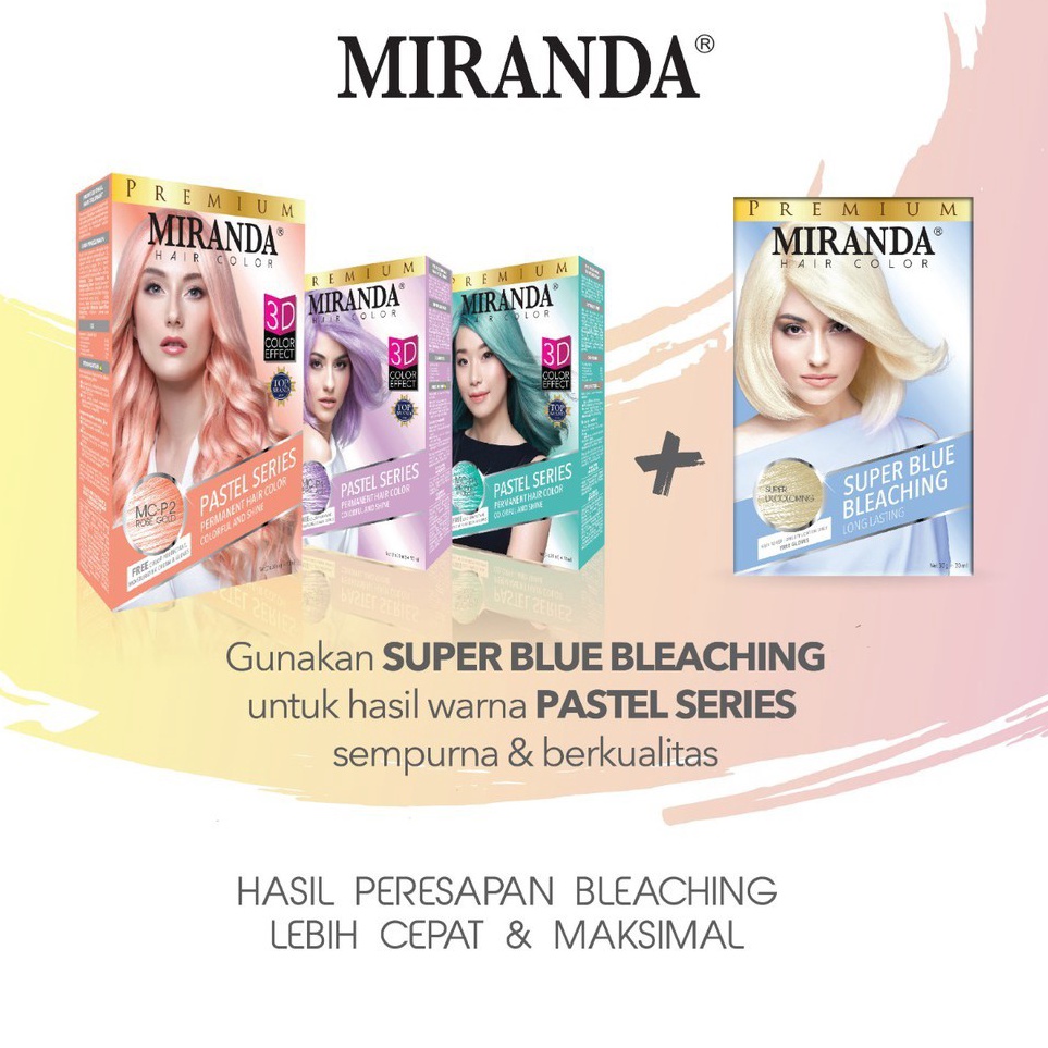 idv2V6h MIRANDA HAIR COLOR PASTEL SERIES MCP1 TARO LATTE 30ML CAT RAMBUT / SEMIR RAMBUT / PEWARNA RA