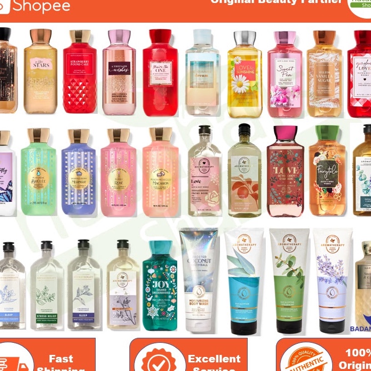 BBW Bath and Body Works SHOWER GEL Aromatherapy / In The Stars / Into The Night / A Thousand Wishes 