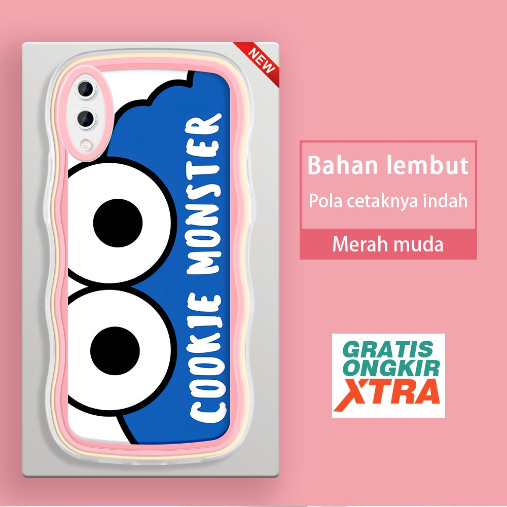Samsung A02 A04 A10S A03 A03S A12 A11 A03Core A04S A04E Cute Cookie Monster BTS Kesing hp murah cass