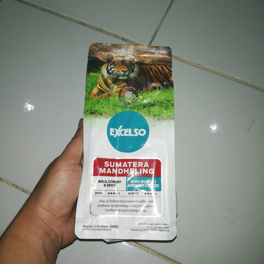 

Kopi Excelso Sumatera Mandheling bubuk 200gr