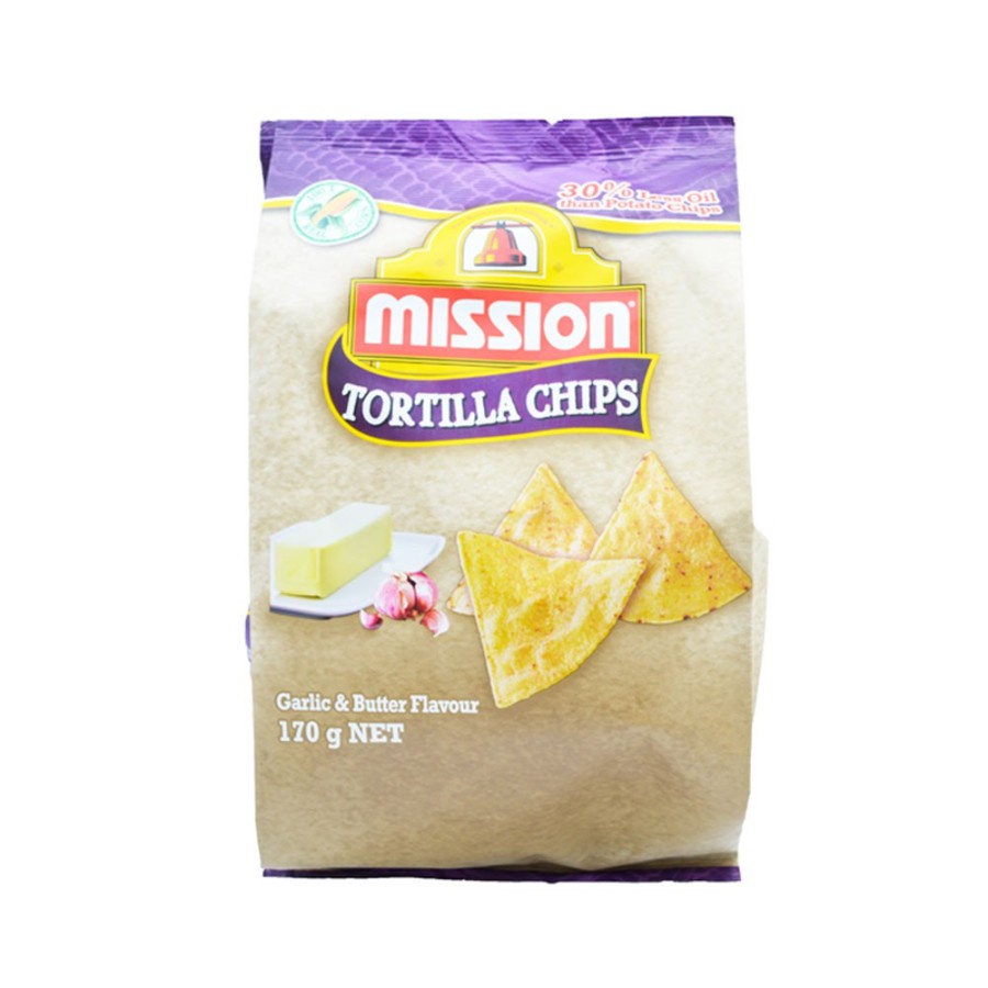 

Mission Tortilla Chips Garlic & Butter 170gr