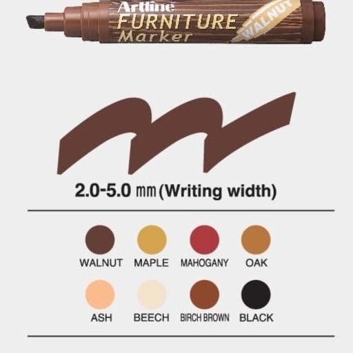 

!!!!!!] SPIDOL ARTLINE FURNITURE MARKER EK-95 - MAHOGANY