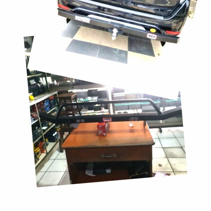 Paket Towing Depan + Towing Belakang Besi Arb Mobil All New Pajero