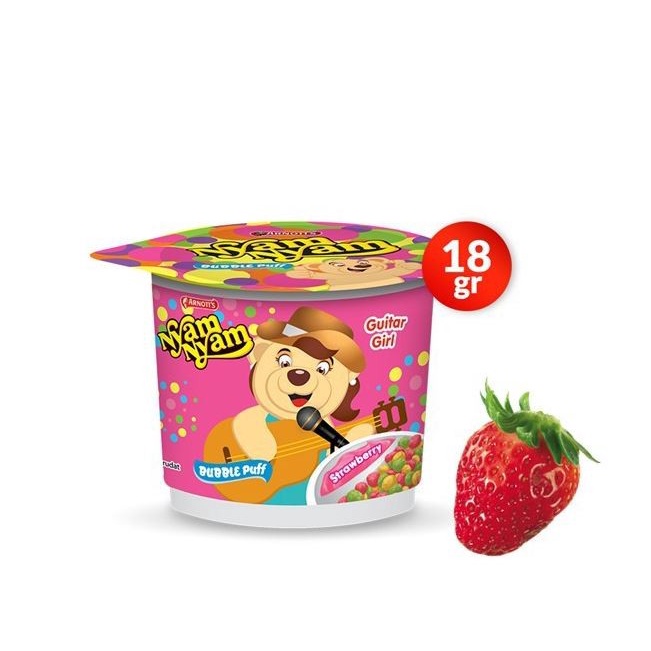 

Nyam Nyam Bubble Puff Strawberry 18 gr