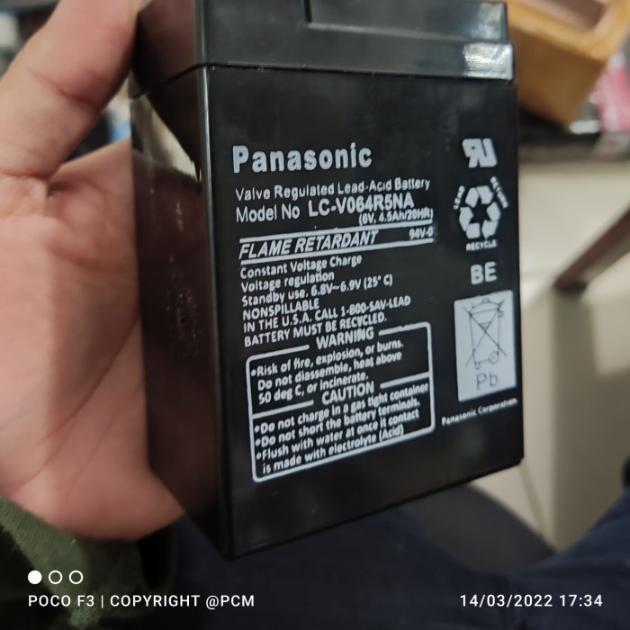 AKI ACCU KERING BATERAI BATTERY 6V 6VOLT 6 VOLT 4.5AH 4AH 4 4.5 AMPERE