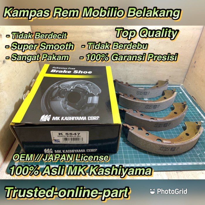 Kampas Rem Honda Mobilio Belakang 100% Asli MK Kashiyama best buy