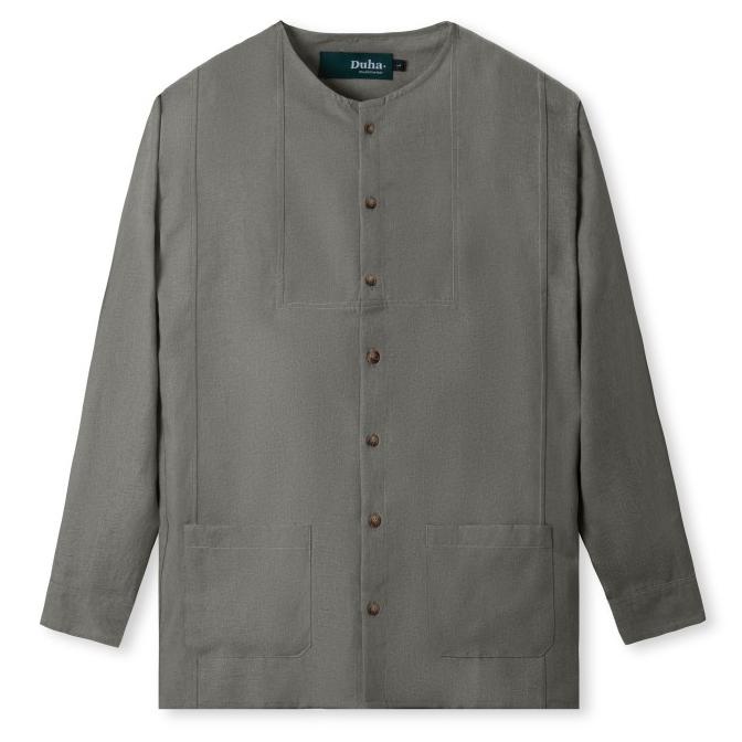 Baju Muslim Duha Muslimwear - Rayyan Shirt - Grey