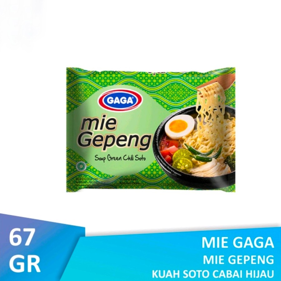 

MIE INSTAN GAGA GEPENG KUAH SOTO CABE IJO 67 GR