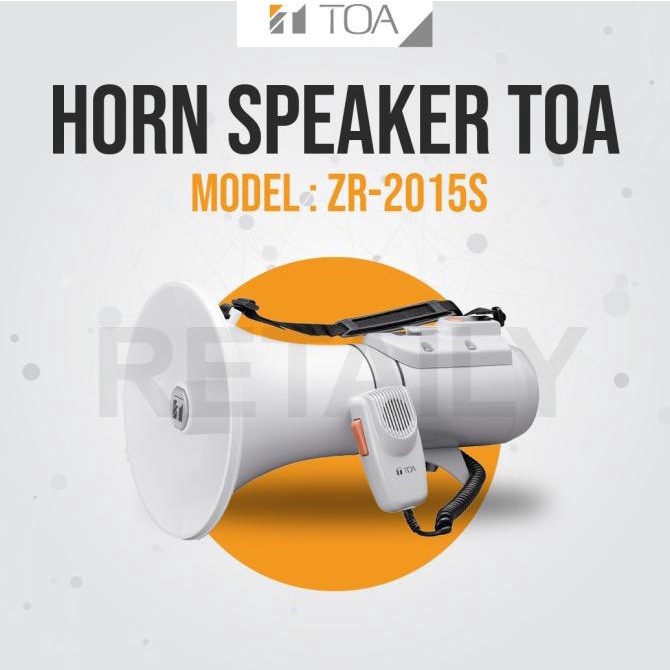 MEGAPHONE SPEAKER TOA SPEAKER DEMO PORTABLE MODEL ZR-2015S