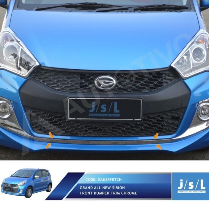 """] List Bumper Depan/Front Bumper Trim Grand All New Sirion Chrome JSL