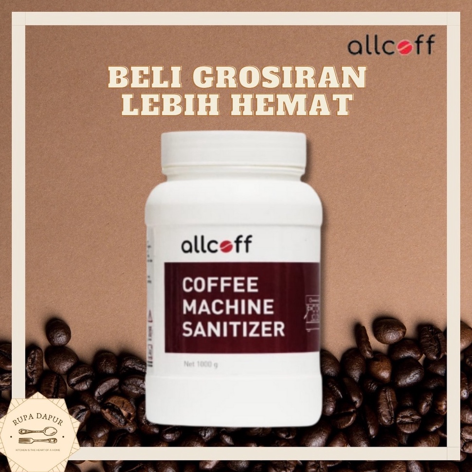 ' fJ Allcoff Coffee Machine Santizer 900gr - Coffee Cleaner - Espresso Cleaner - Pembersih Mesin Kop