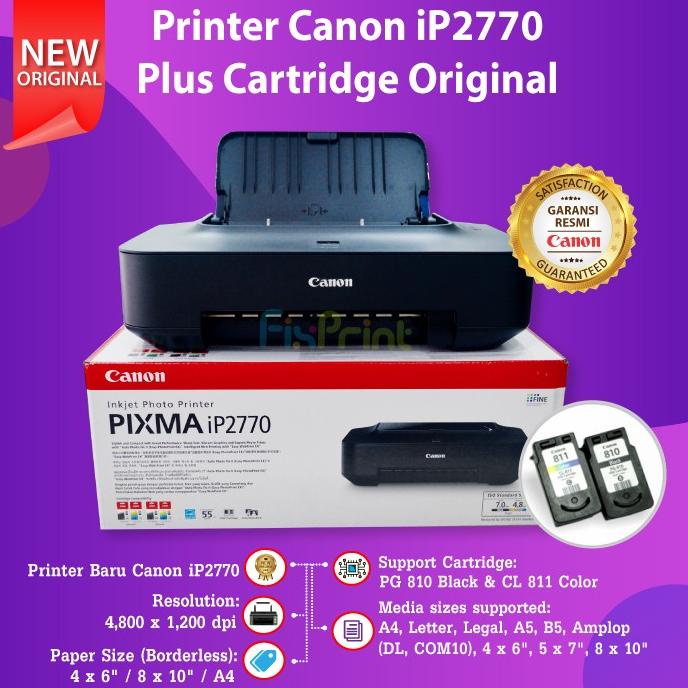 Printer Canon ip2770 PIXMA IP2770 IP 2770 Tanpa Cartridge PG810 CL811