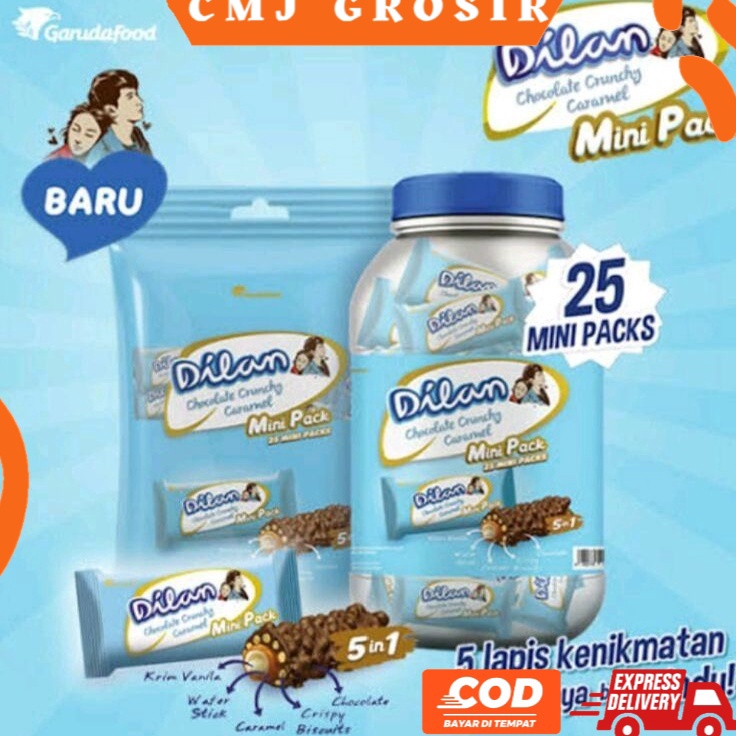 

SYKB0995 [PROMO SALE!!!] PROMO DILAN TOPLES / REFILL Dilan Chocolate Crunchy Caramel - Netto 9.5gr isi 25 pcs 237.5 gram