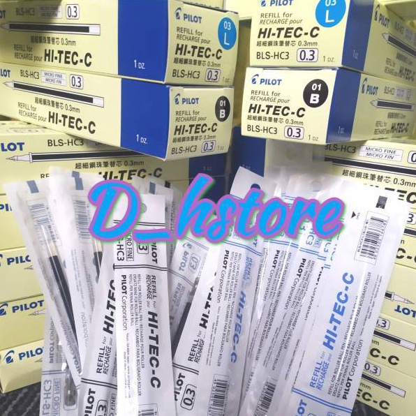 

SBPL9042 Realpct Refill hitec pilot 0.25 0.3. 0.4 mm isi ulang hi tec hitech