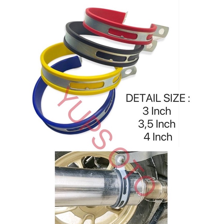 ★★★ ArP KLEMAN KLEM KNALPOT UKURAN 3 / 3.5 / 4 INCH BREKET BRACKET KeNALPOT RACING MOTOR UNIVERSAL 3