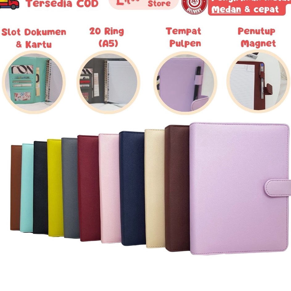 

MRVB8426 『MPD』 Binder Polos Eksklusif A5 20 Ring Agenda Polos Eksklusif A5 Polos 20 Ring Binder A5 20 Ring Murah