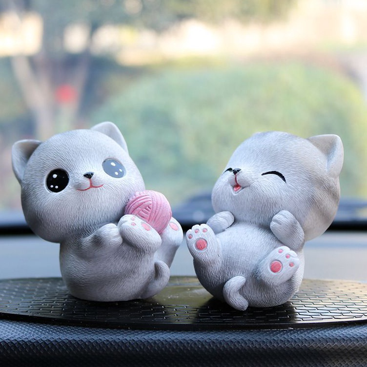 Bayar Di Tempat WAK KUCING KARDUS // Hiasan pajangan solar dashboard dasbor mobil kucing lucky cat K