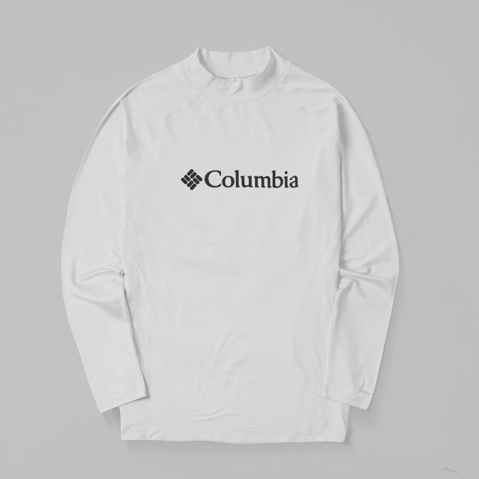 Baselayer Thermal Pria Columbia Collar Logo White