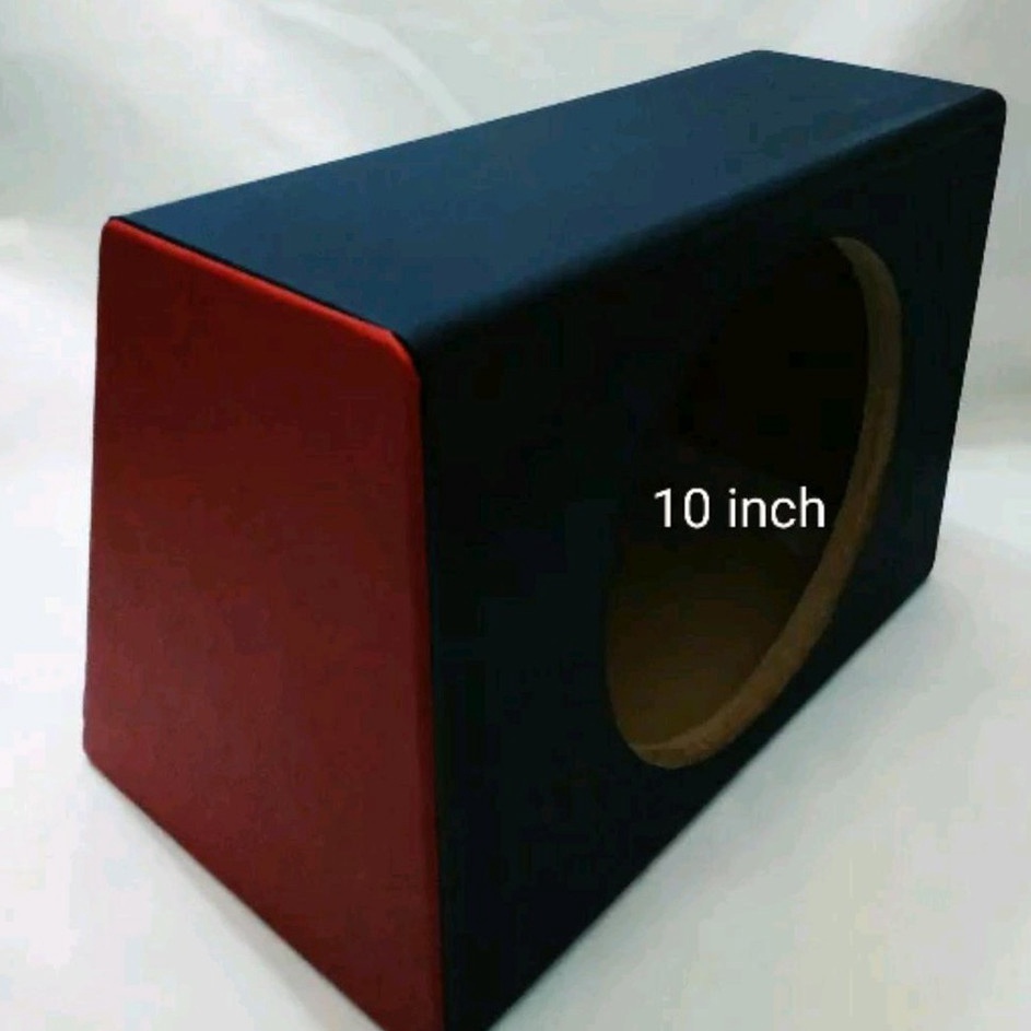 UM Box speaker subwoofer 10 inch cocok untuk mobil maupun rumah Bahan halus lapis vinyl list merah ❇