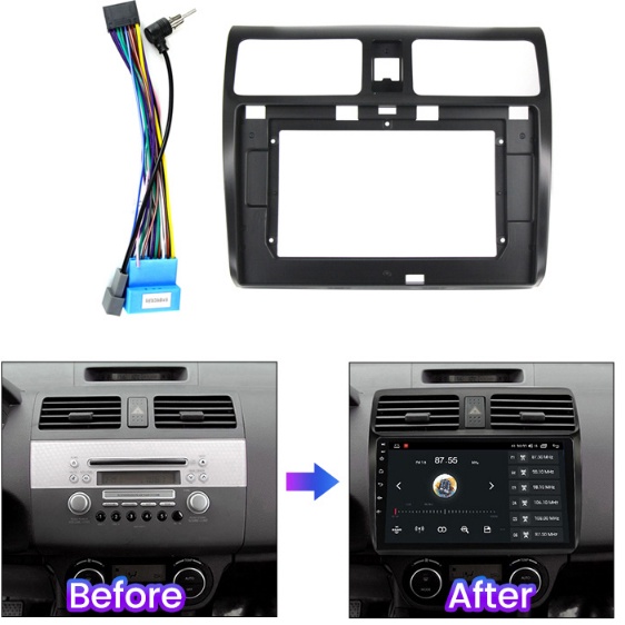 - B0F Frame  Head Unit Android 10 inch Suzuki Swift 2006 2009 - 2011 Laris¯