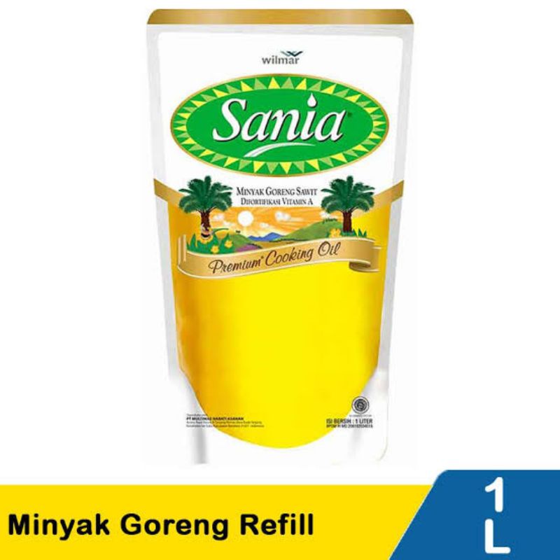 

Minyak Goreng Sania 1 Liter Pouch Refill