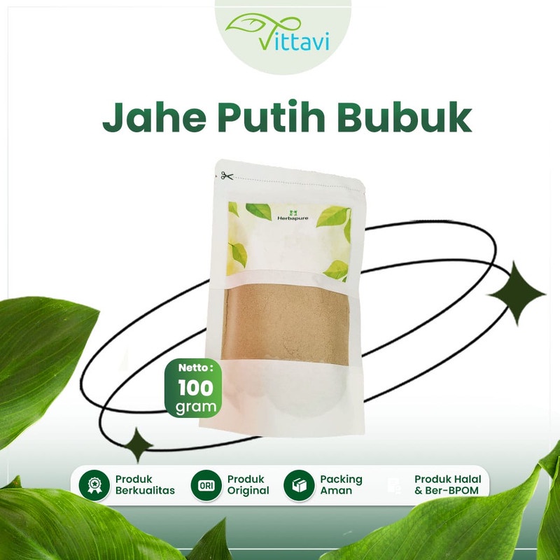 

☘️Vittavi☘️ Jahe Putih Bubuk 100% Asli Murni Tanpa Campuran Menurunkan kadar kolesterol