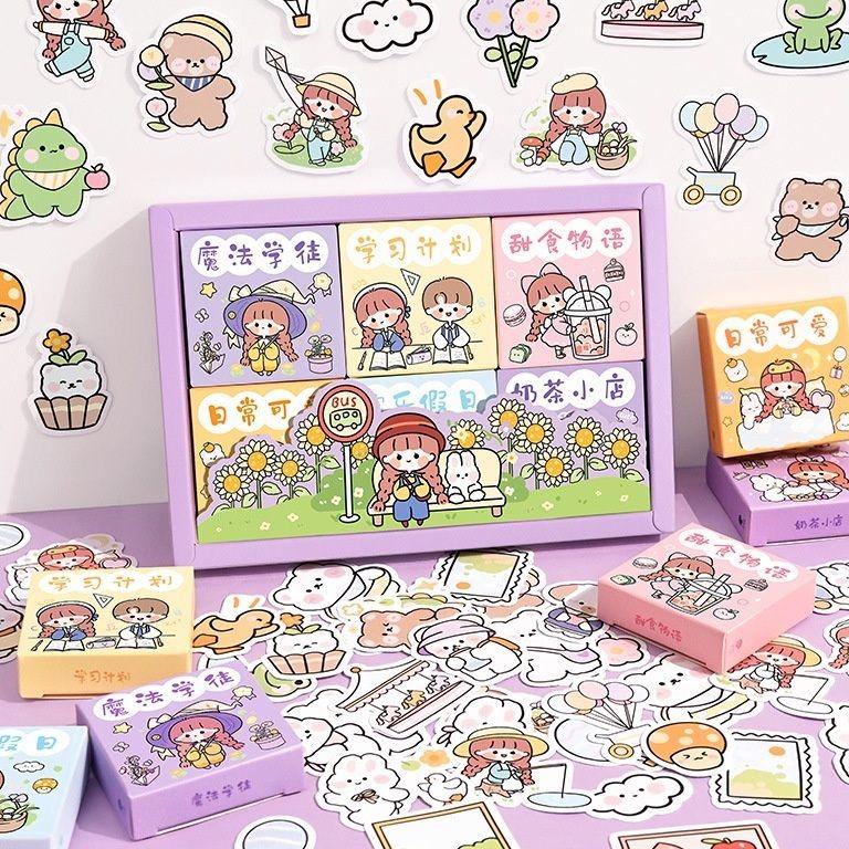 

Terbaru (300Pcs) Gp Stiker Aesthetic Tumblr Deco Scrapbook Bujo/Sticker