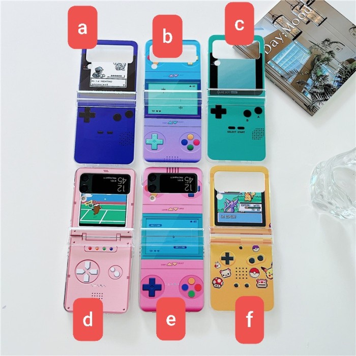 GAMEBOY CASE SAMSUNG GALAXY Z FLIP 3 4 CASING Z FLIP4 LUCU