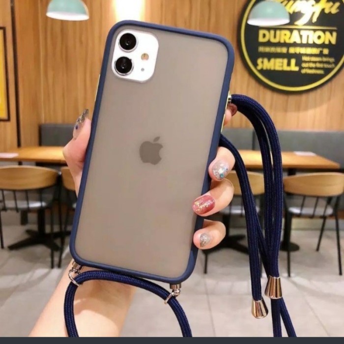 SAMSUNG A51 HYBRID LANYARD SLING CASE - CASE BUMPER GANTUNGAN HAPE