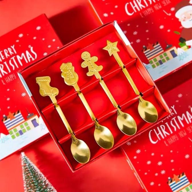 

Christmas Spoon with Giftbox / sendok kado hampers natal