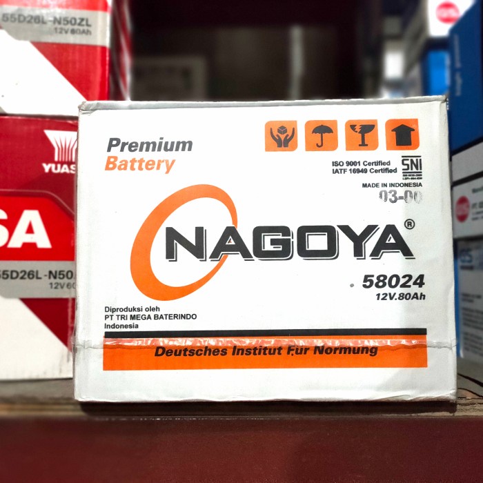 Aki Basah Nagoya 58024 Ln3 - 80 Amp Innova Reborn Fortuner Vrz