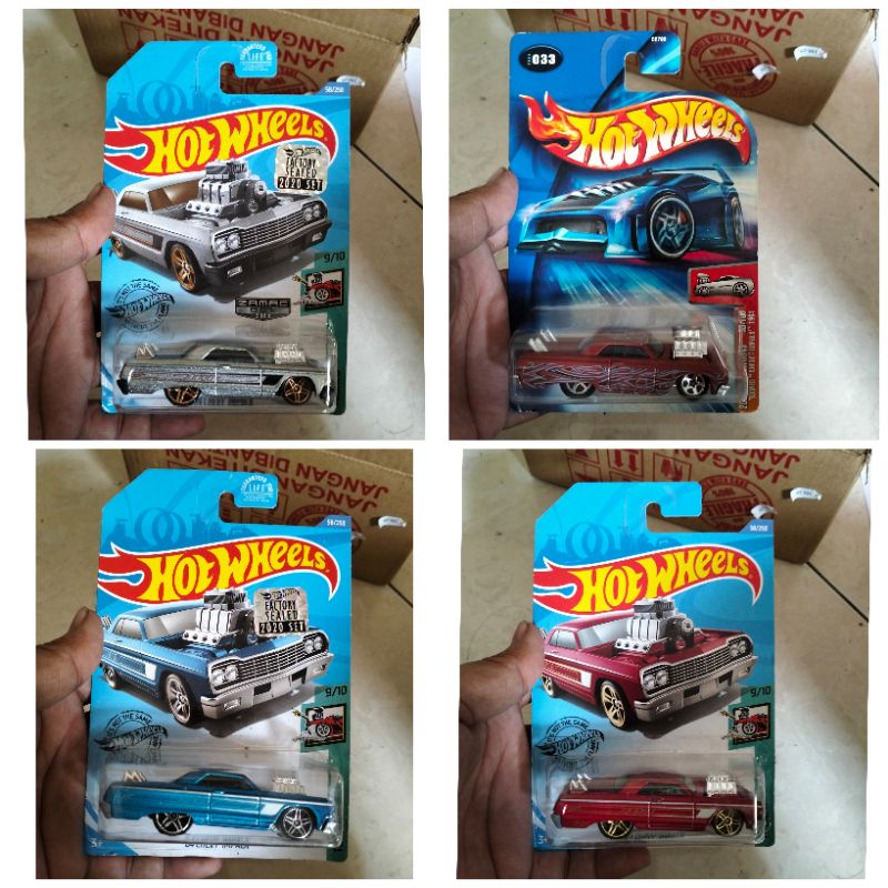 Paket Hot Wheels 64 Chevy Impala
