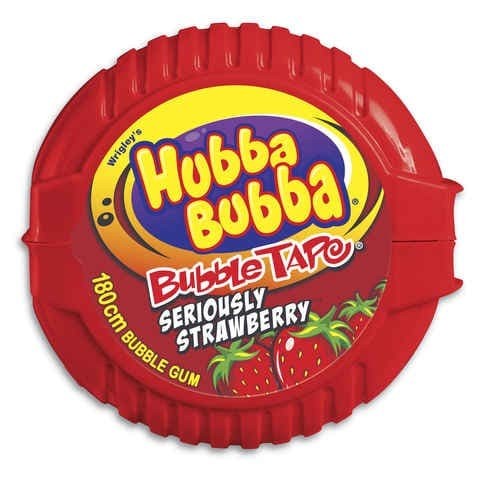 

Hubba Bubba Strawberry Bubble Tape - Permen Karet 1,8 Meter
