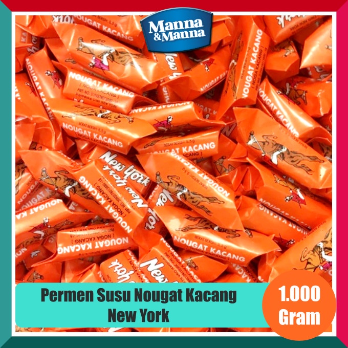 

Permen Susu Nougat Kacang New York - 1.000 Gram