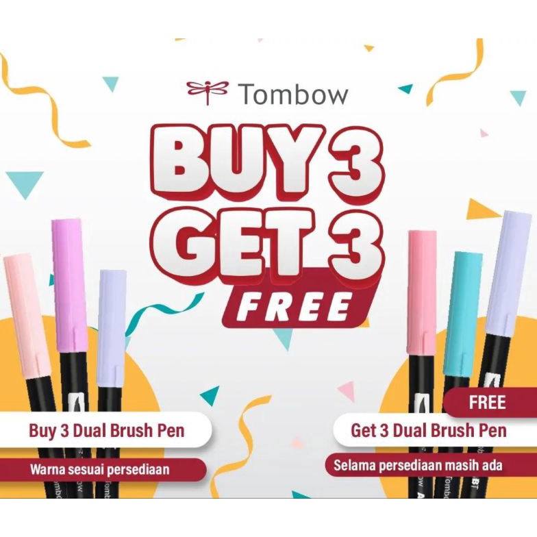 

tive -57 BELI 1 GRATIS 1 MINIMAL BELI 3 ABT TOMBOW DUAL TIP BRUSH PEN ART MAKER SPIDOL KUAS KALIGRAFI CAT AIR WARNA 274