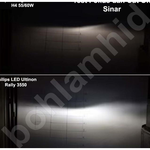 Led Philips H11 Ultinon Rally Lampu Led Mobil 100 Watt 9000 Lumens